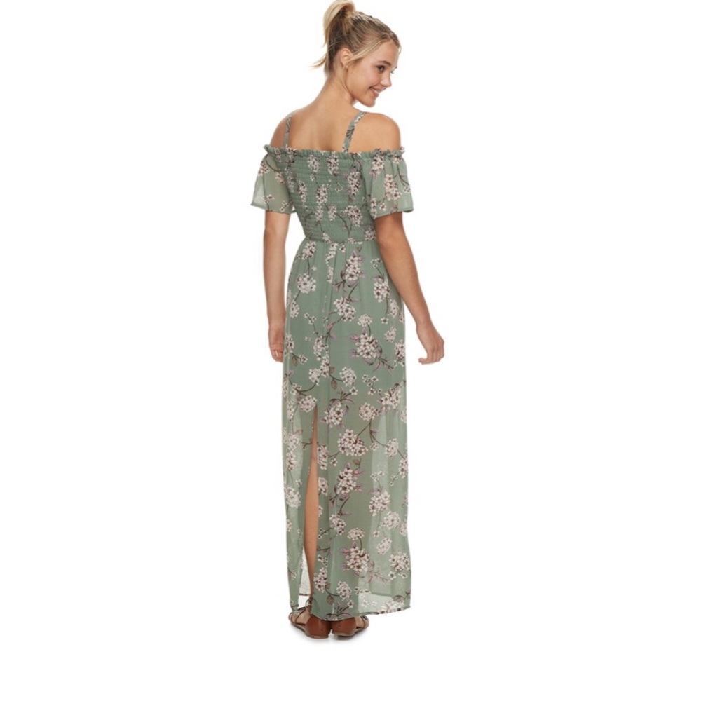AS U WISH Off-The-Shoulder Maxi Dress - Picture 1 of 8